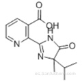 Ácido 3-piridinacarboxílico, 2- [4,5-dihidro-4-metil-4- (1-metiletil) -5-oxo-1H-imidazol-2-il] CAS 81334-34-1